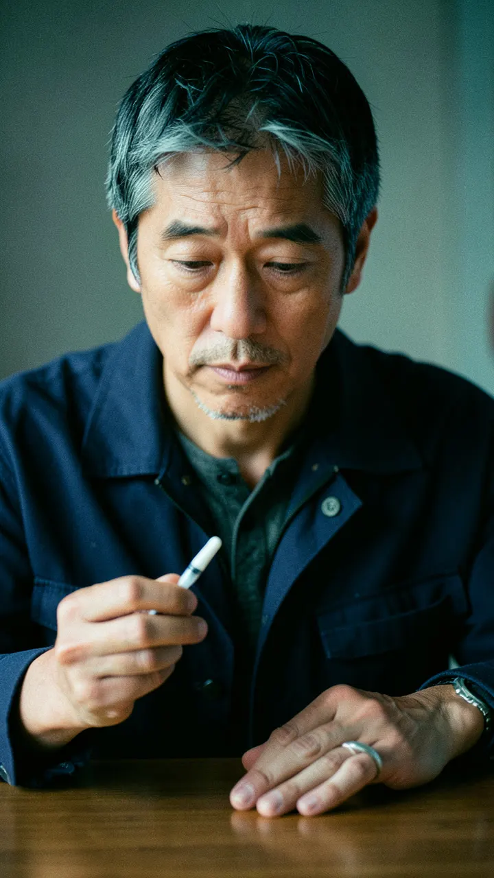 追跡劇のクライマックス手前。父が走るシルエット。 #1