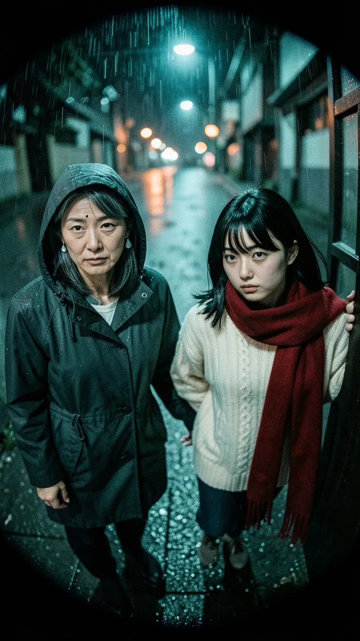 街の夜景、始発フェリーに向かう時間の示唆。
