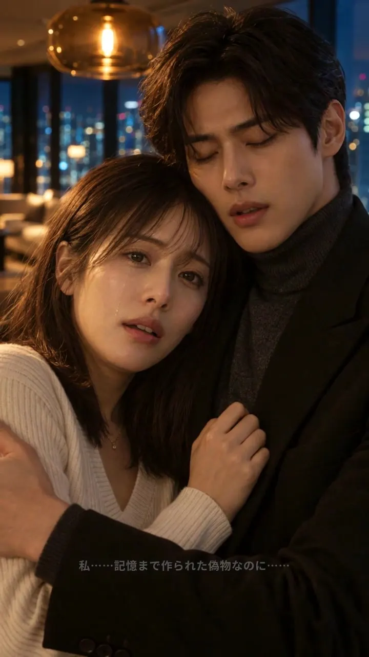 静かに終幕を迎えるラストカット。夜景と二人のシルエットが残る（美咲、蓮）。 #1