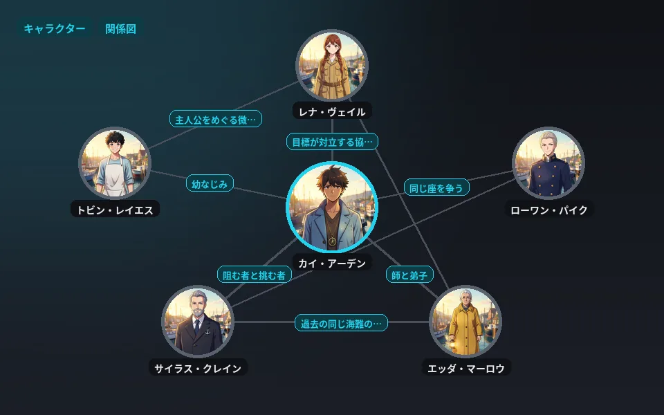 キャラ関係図の見本