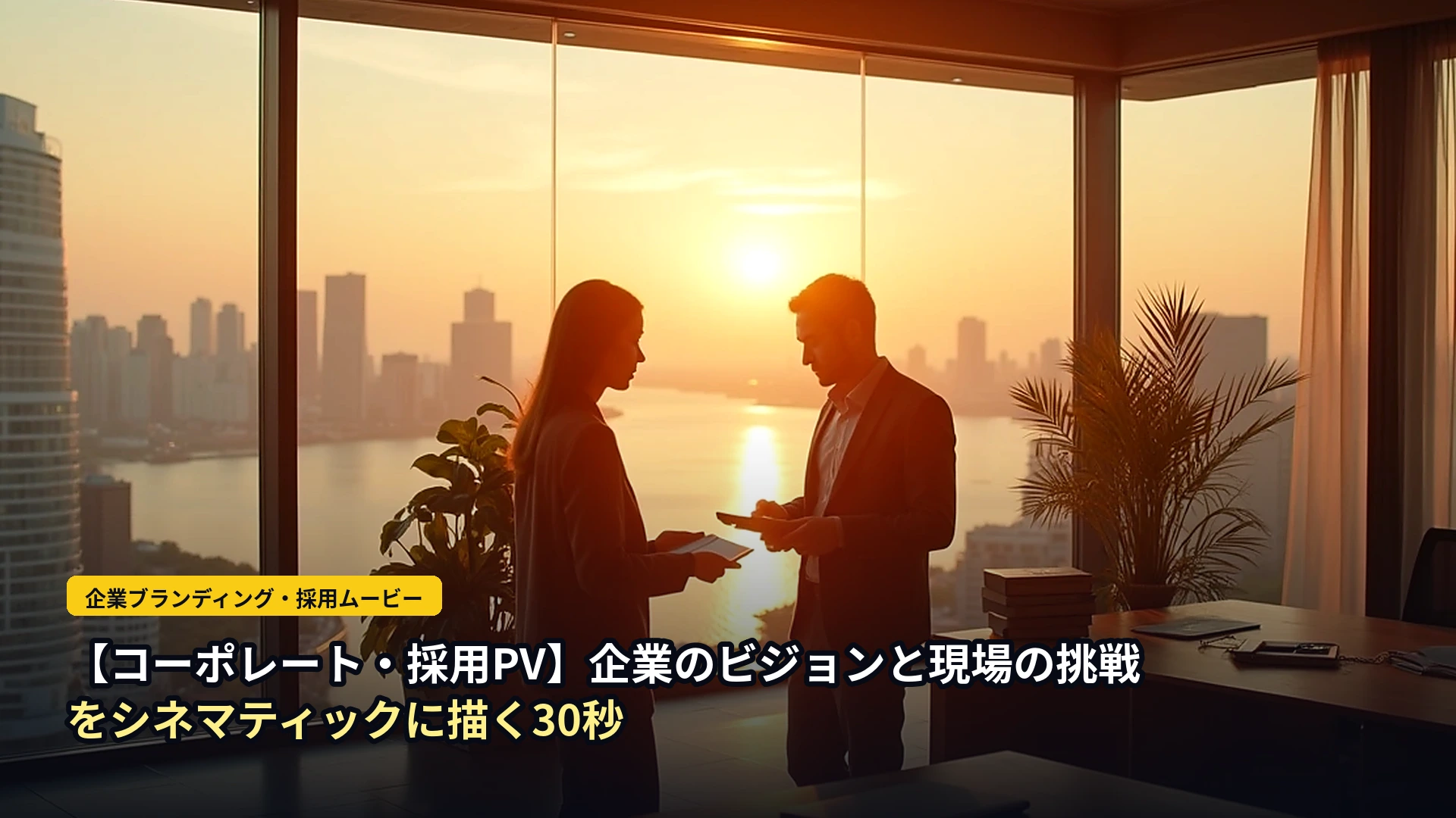 【コーポレート・採用PV】企業のビジョンと現場の挑戦をシネマティックに描く（型の解説） 表紙