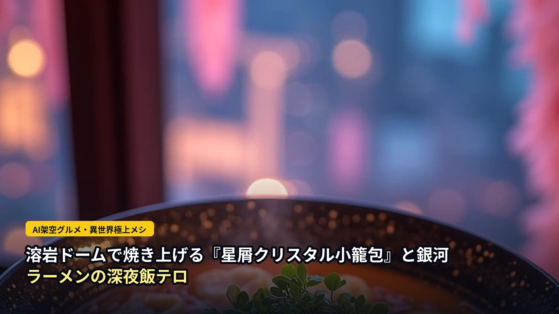 成層圏の屋台の『オーロラ銀河ラーメン』