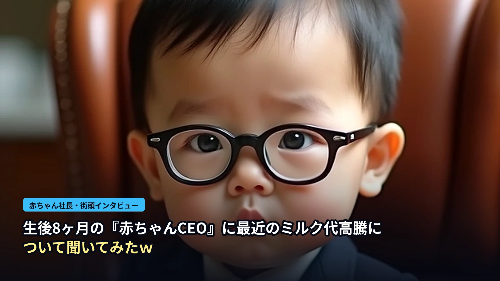 生後8ヶ月の赤ちゃんCEOに直撃取材