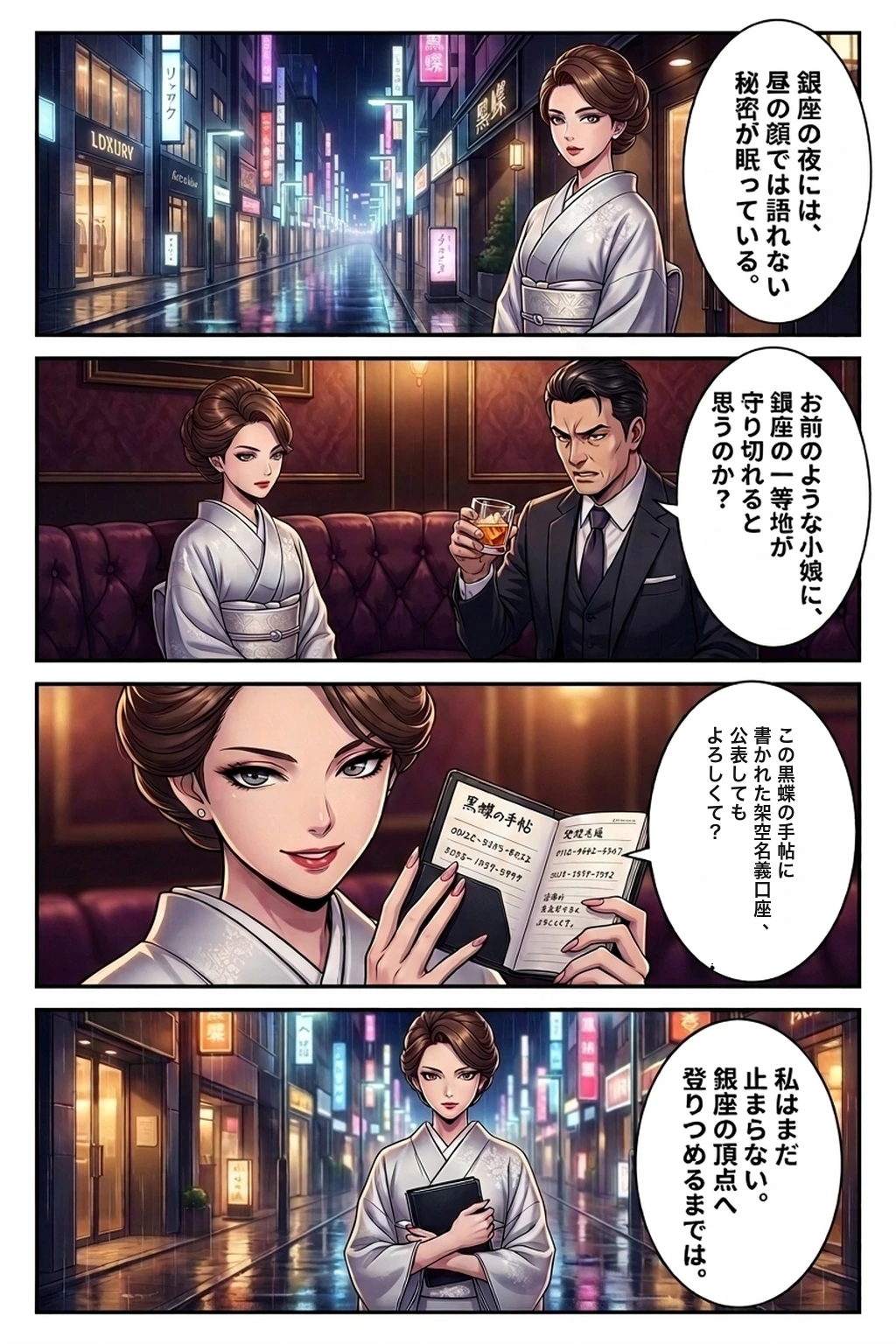 銀座・クラブ黒蝶＆夜の交渉人 完成見本漫画