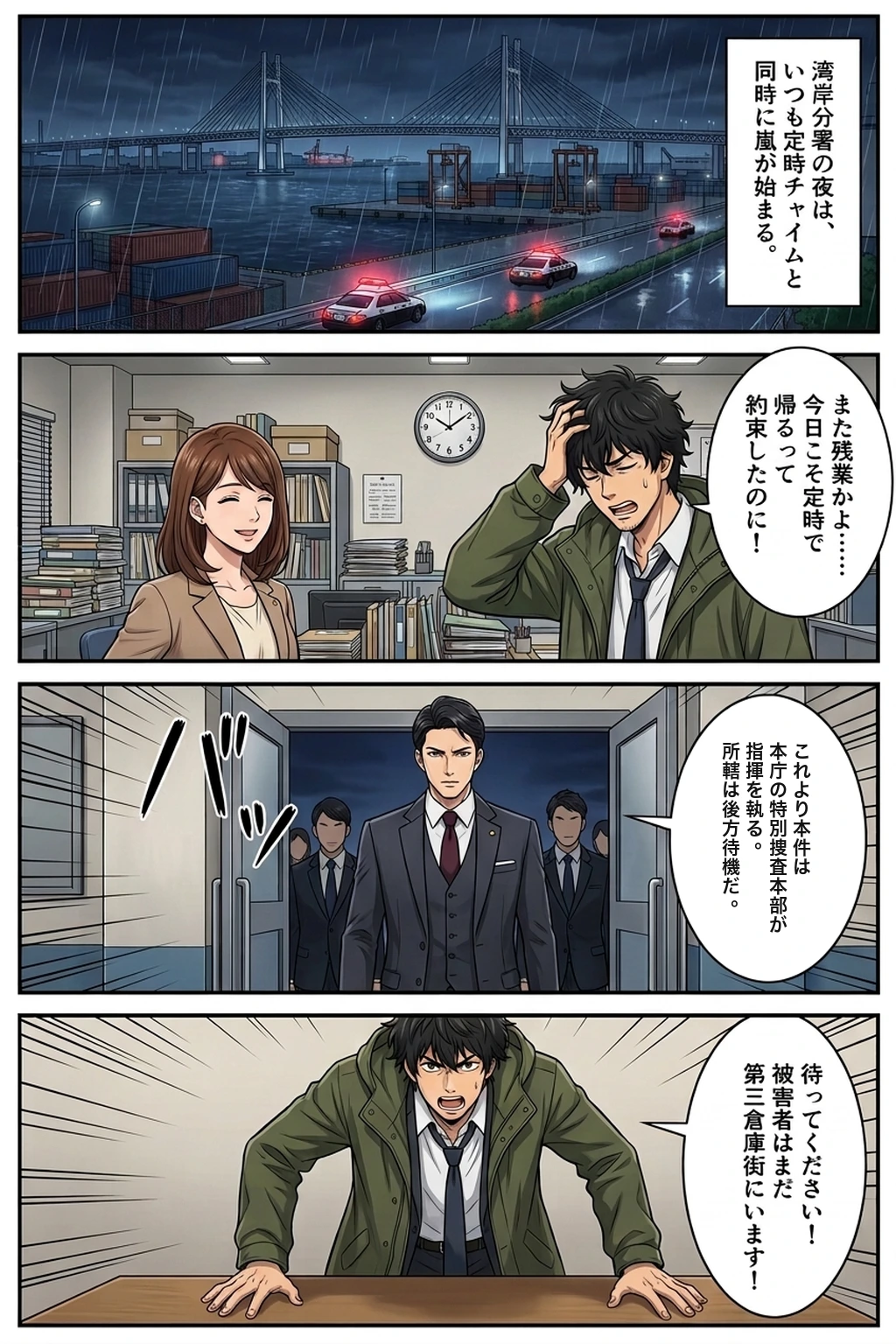 湾岸分署は定時で帰れない 第1ページ