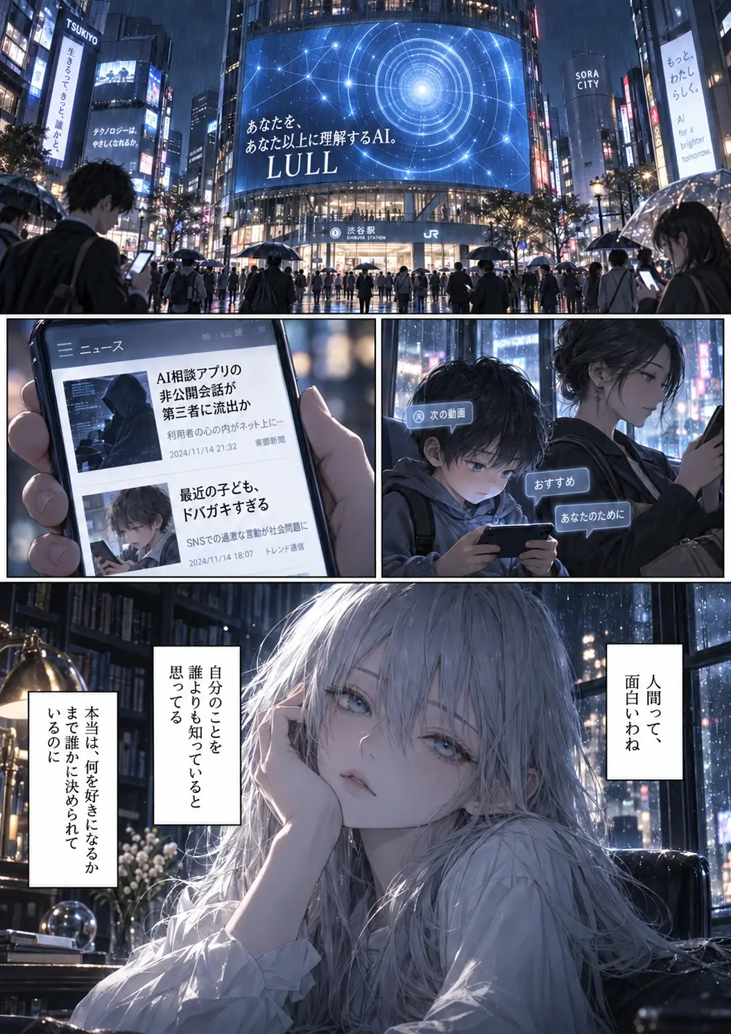殺し屋は結末を知らない Page 01: 推薦アルゴリズムの都市「LULL」