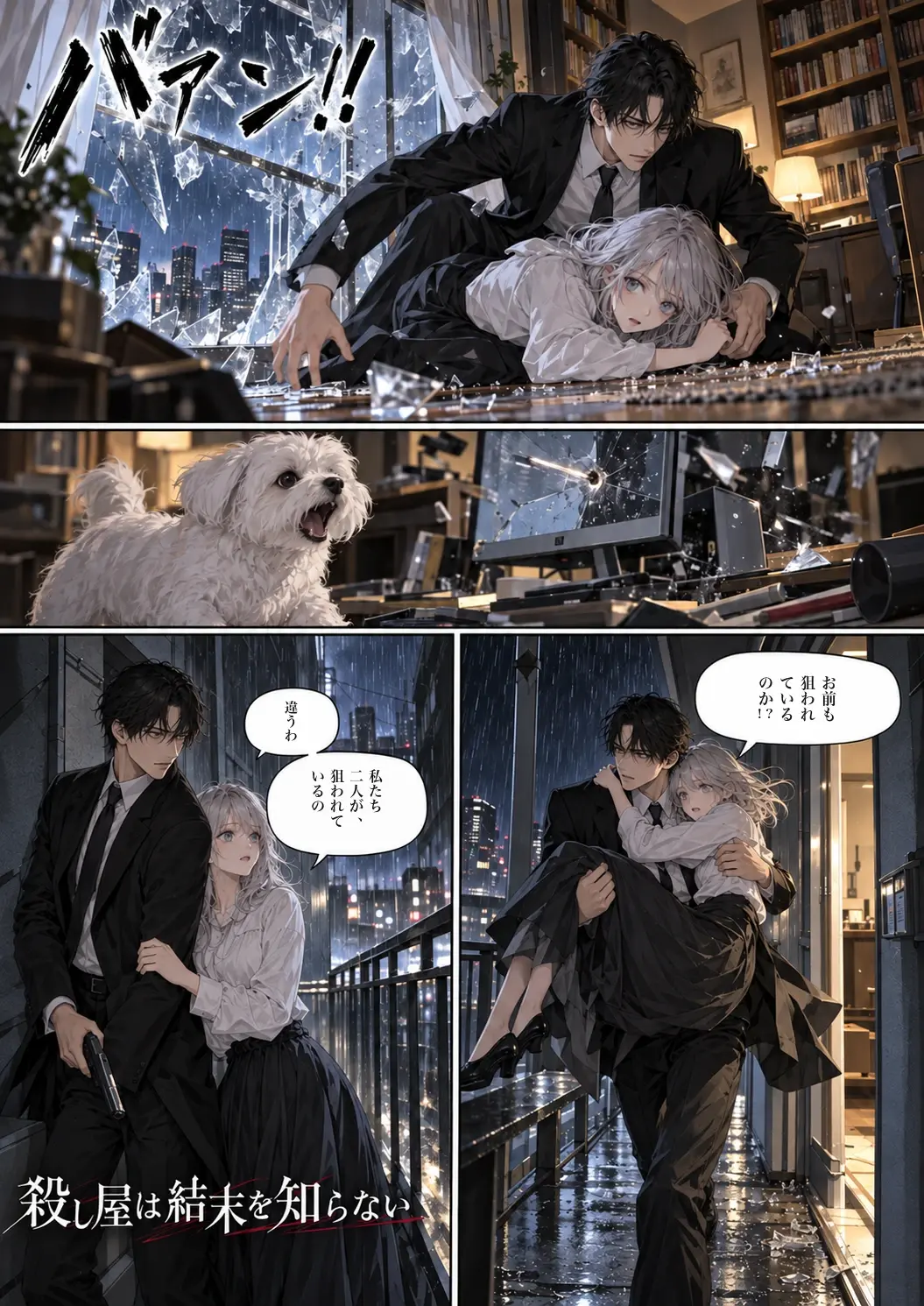 殺し屋は結末を知らない Page 06: 狙撃と非常階段の逃走