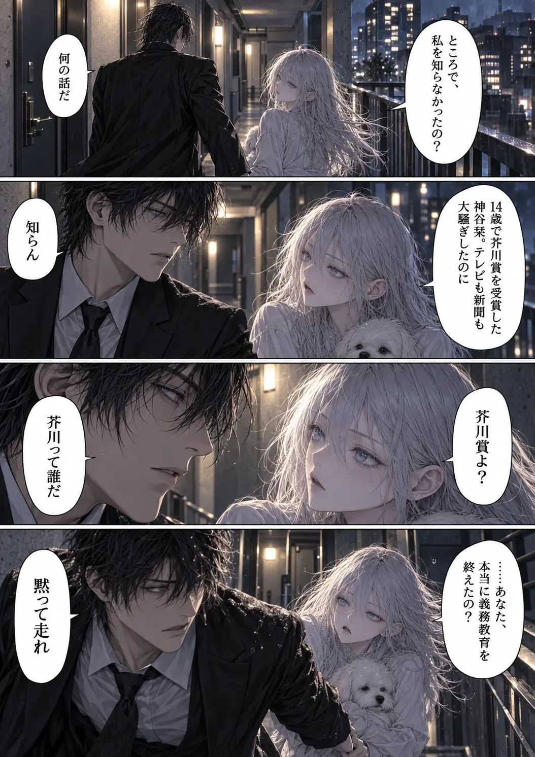 殺し屋は結末を知らない Page 08: 地下駐車場の対峙