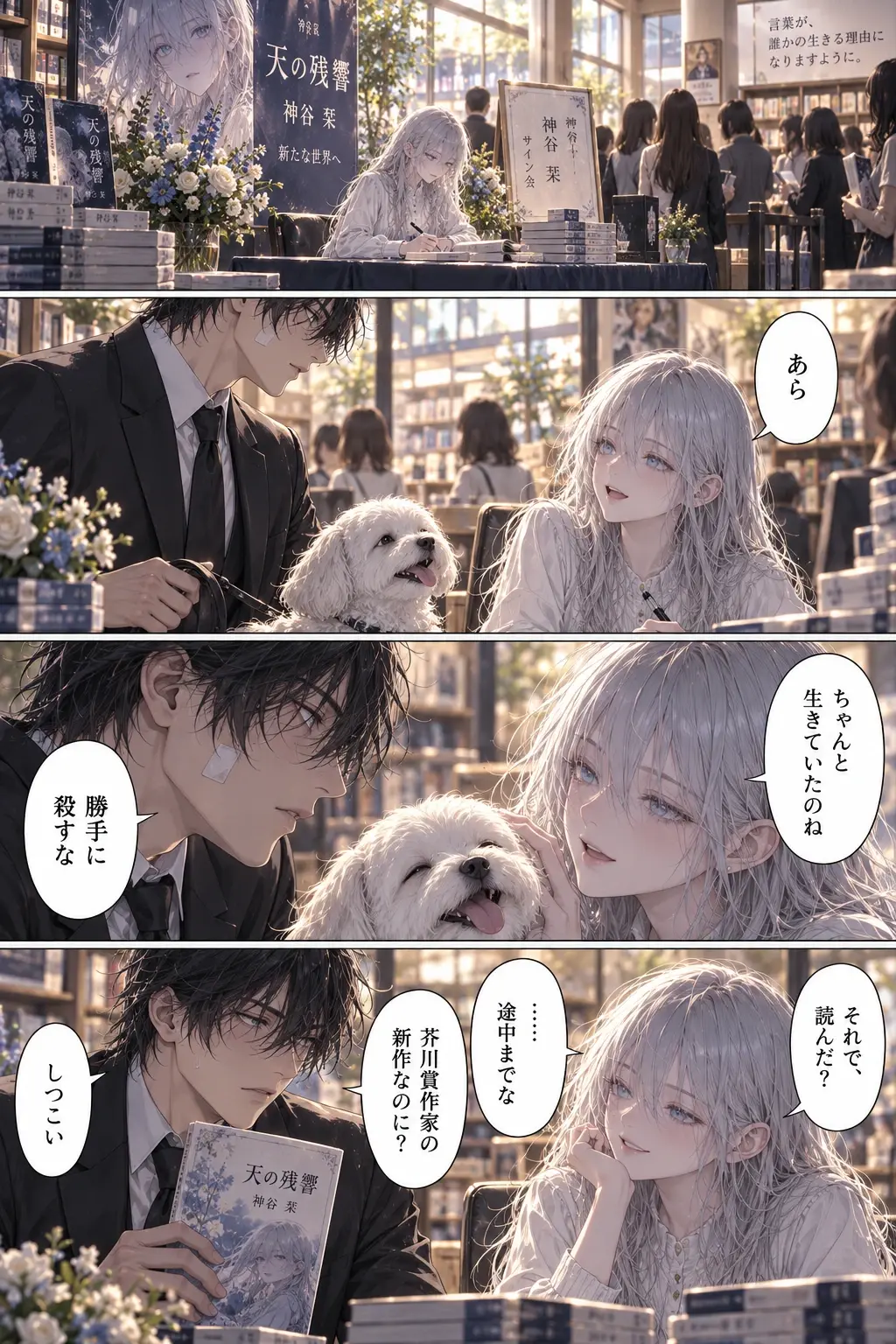 殺し屋は結末を知らない Page 31: 紙の本を手にする街の人々