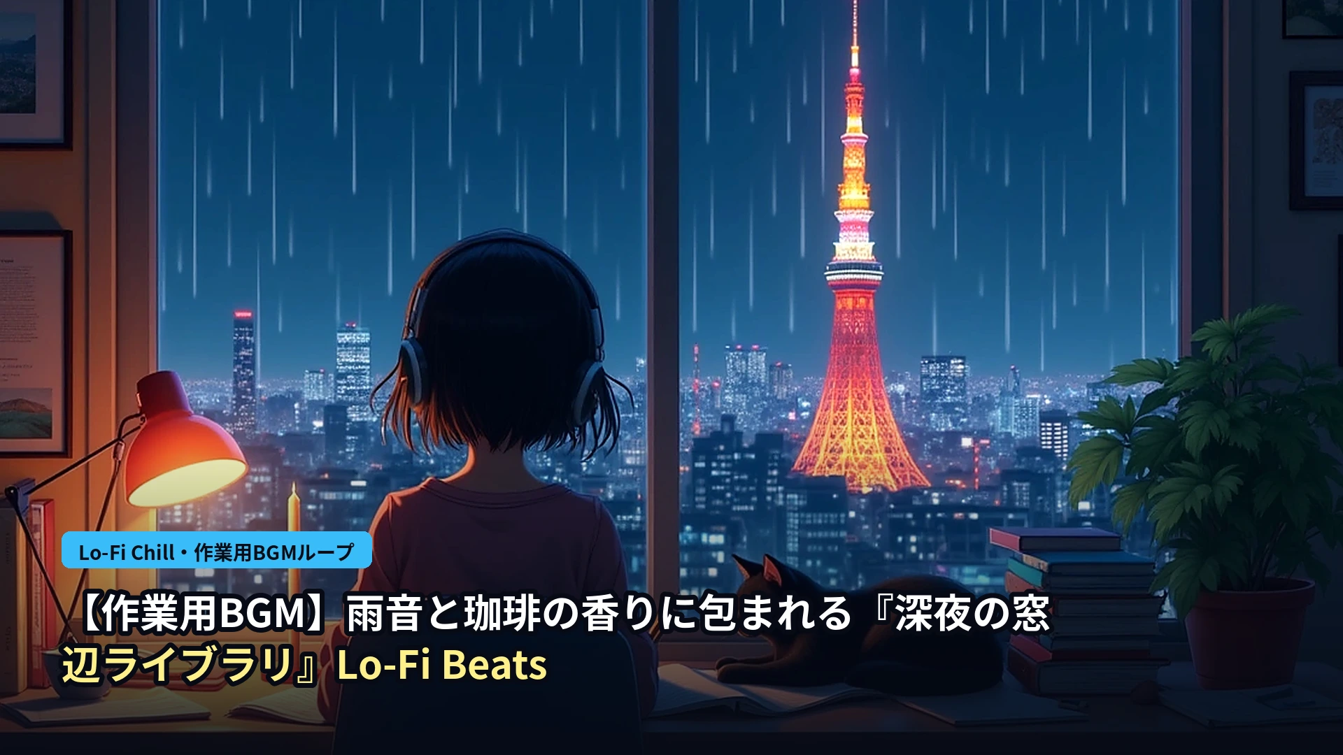 Midnight Rain Library ─ 雨の夜の窓辺