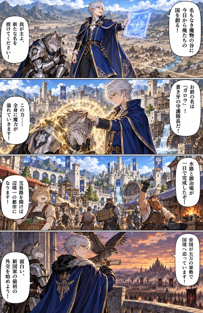 名無しの魔物村から始まる蒼穹帝国記 カバーアート