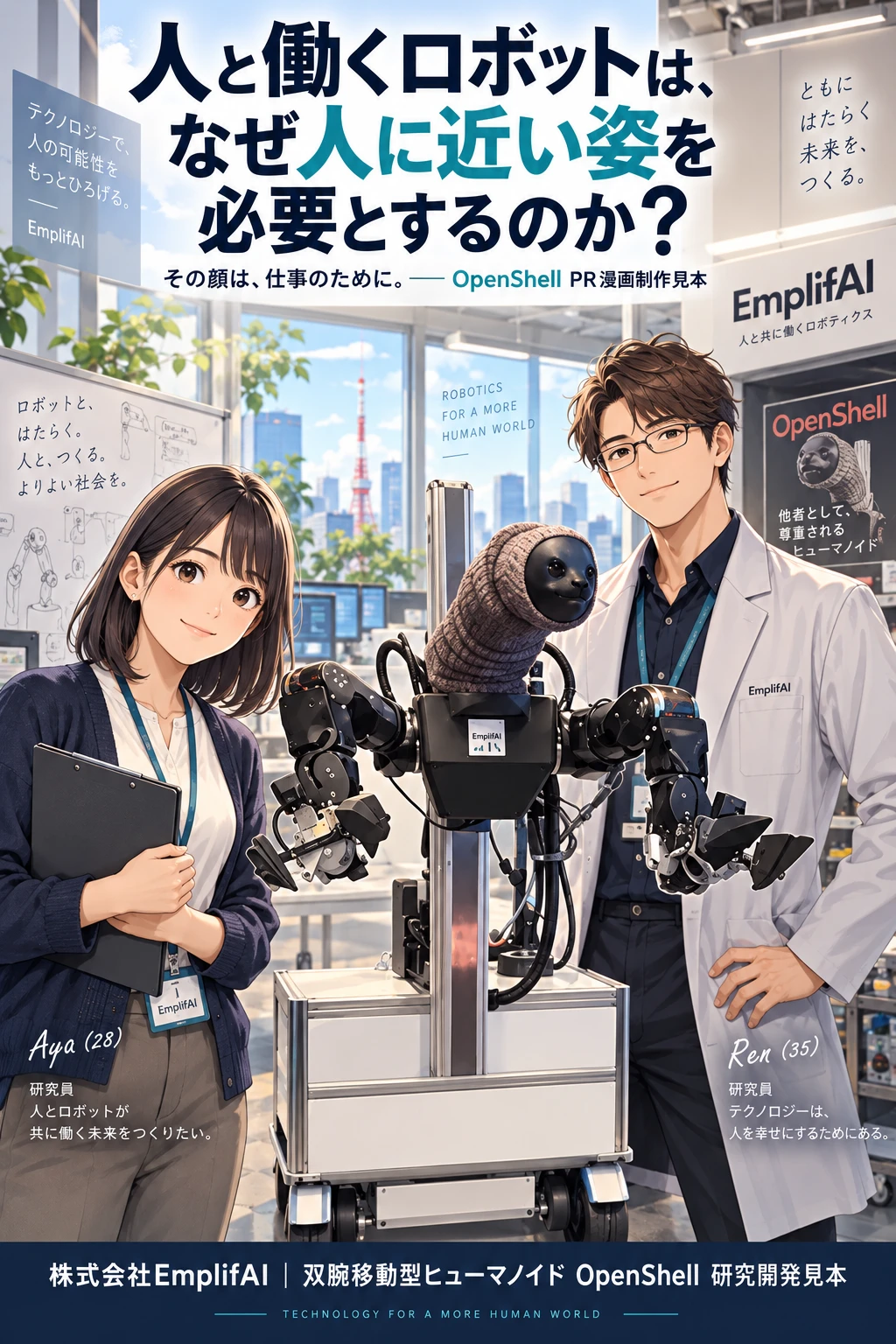 テンプレート「企業PR漫画8ページ — OpenShellの制作見本」の見本